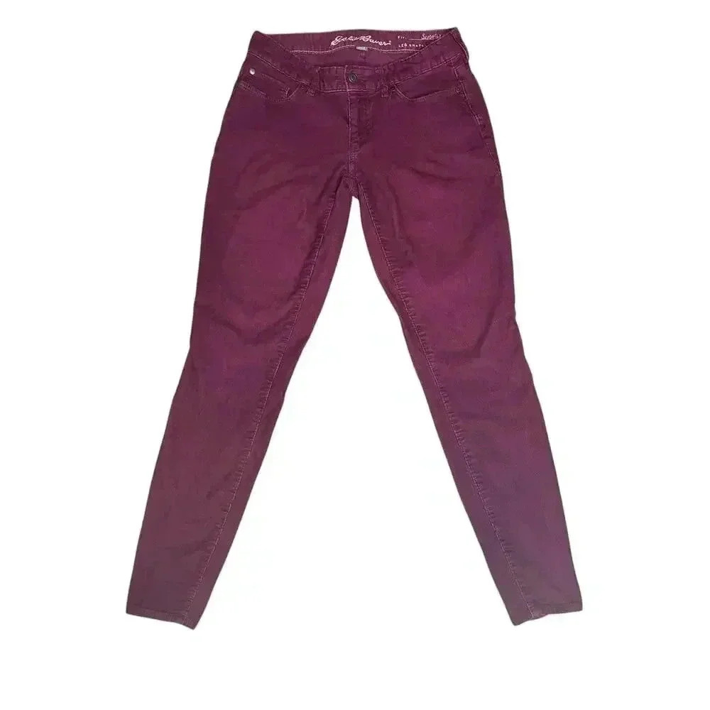 Eddie Bauer Burgundy Corduroy Pants Size 2